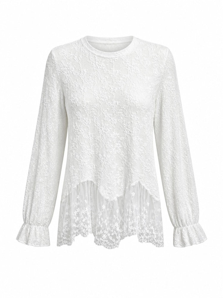Liberated Lace Irregular Mini Dress