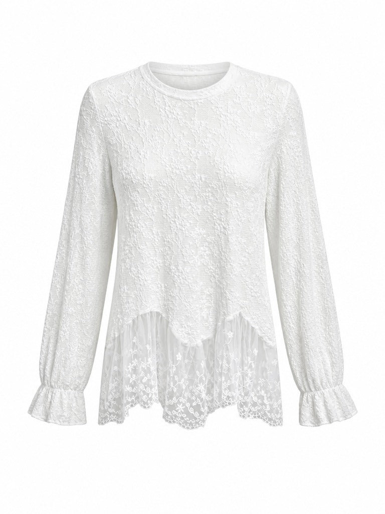 Liberated Lace Irregular Mini Dress