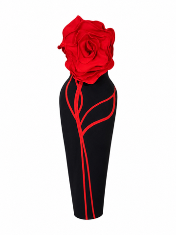 Fierce Strapless Bandage Maxi Dress