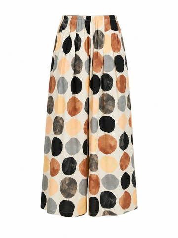 Free Spirit Dot Print Wide-Leg Pants