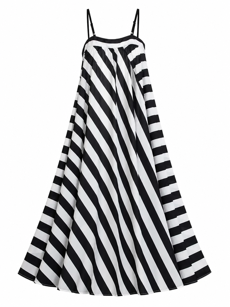 Sovereign Striped Slip Maxi Dress
