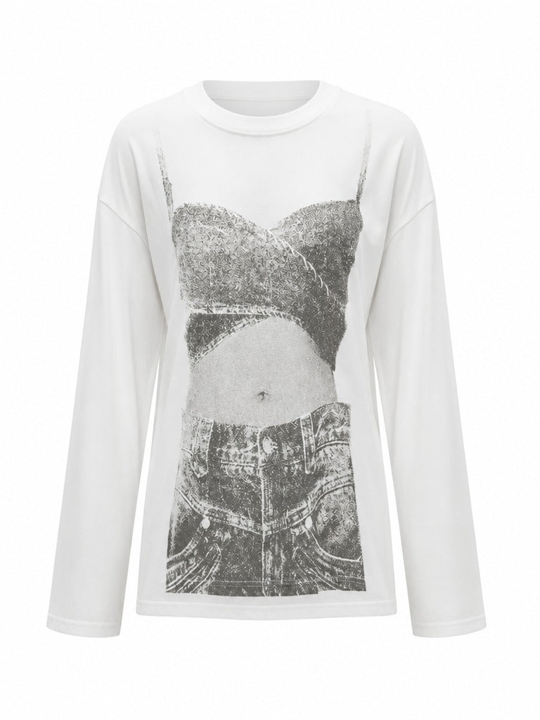 Audacious Printed Long Sleeve T-Shirt