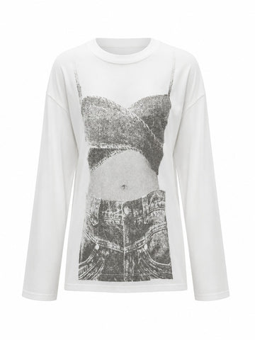Audacious Printed Long Sleeve T-Shirt