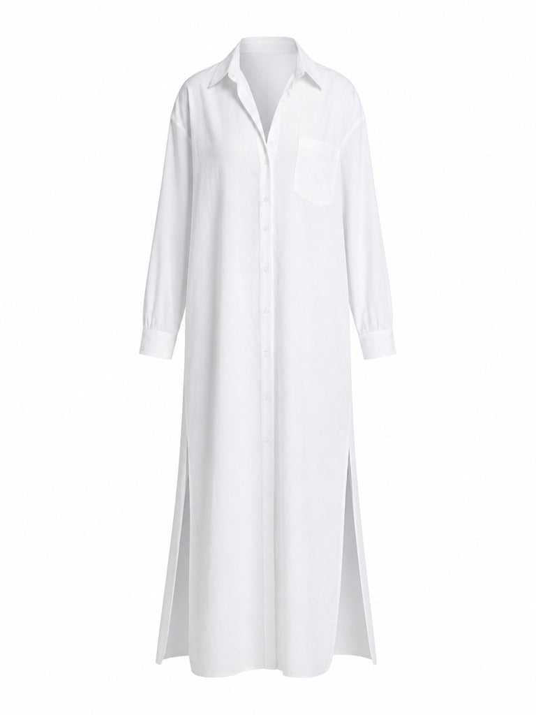 Free Spirit Loose Maxi Shirt Dress
