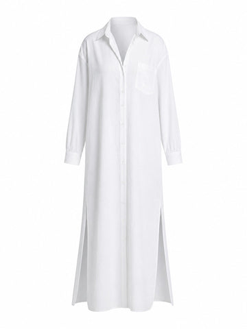 Free Spirit Loose Maxi Shirt Dress