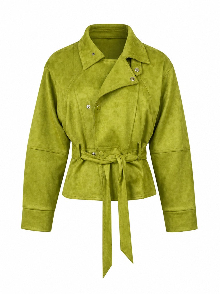 Audacious Belted Crop Jacket