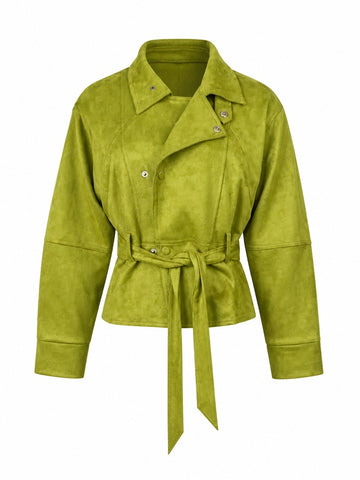 Audacious Belted Crop Jacket