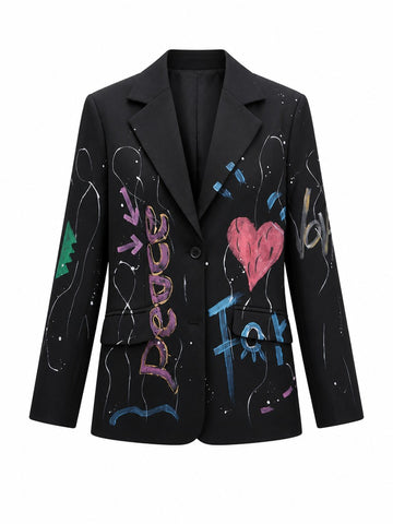 Audacious Graffiti Loose Blazer