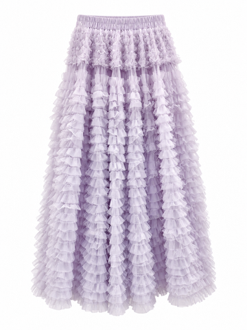 Limitless Tiered Chiffon Maxi Skirt