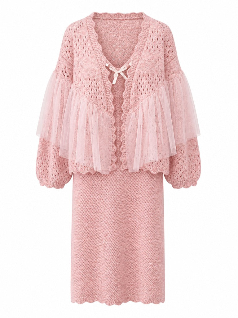 Divine Mesh Knit Cardigan