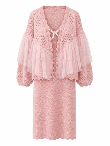 Divine Mesh Knit Cardigan
