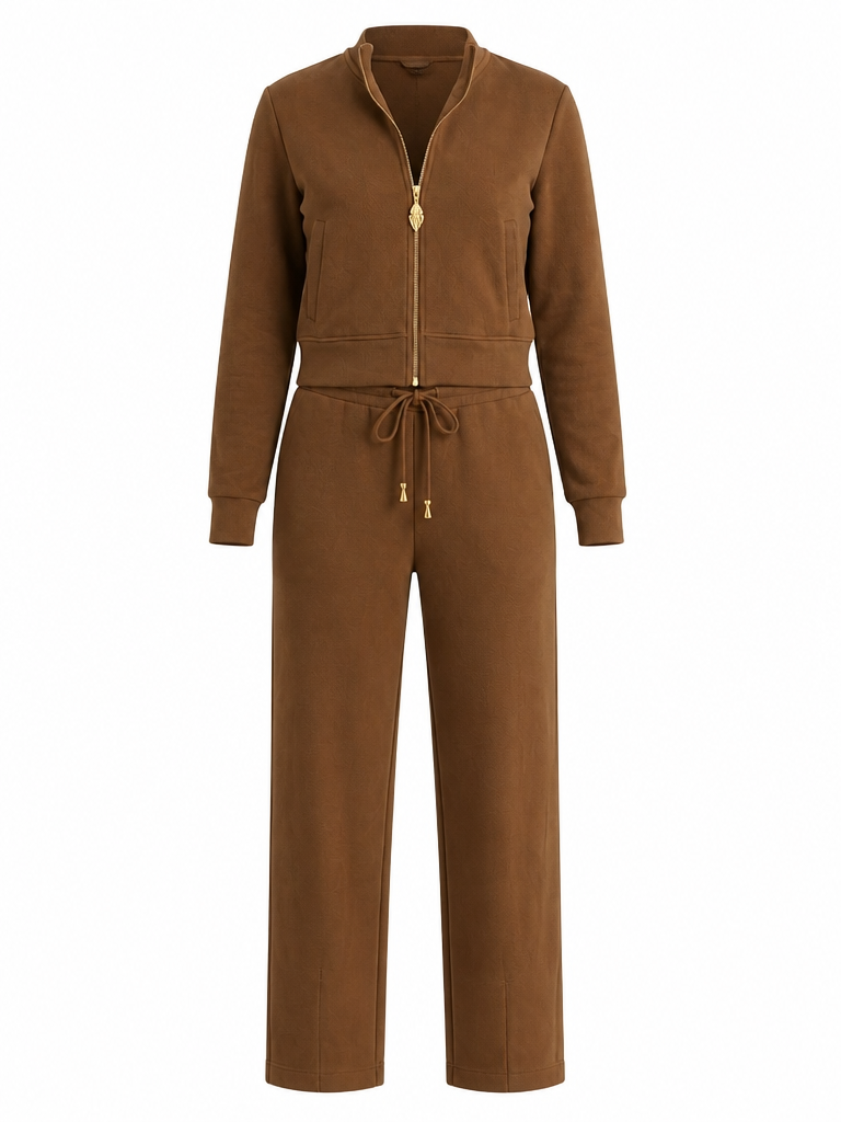 Grounded Drawstring Relaxed Two-Piece Set