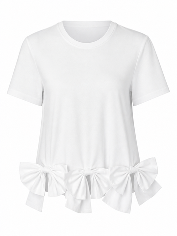 Worthy Bow Ruffle T-shirt