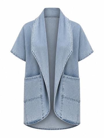 Audacious Oversized Denim Trench