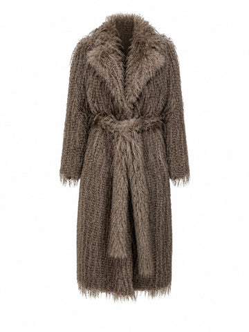 Confident Faux Fur Shaggy Coat