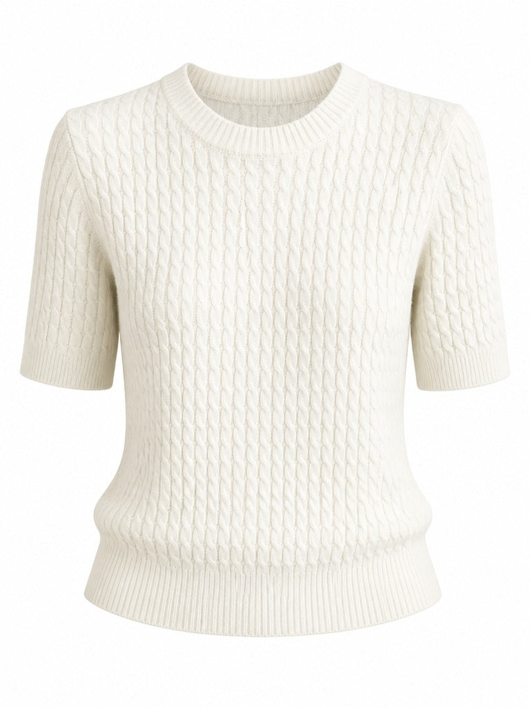 Grounded Cable Knit Sweater