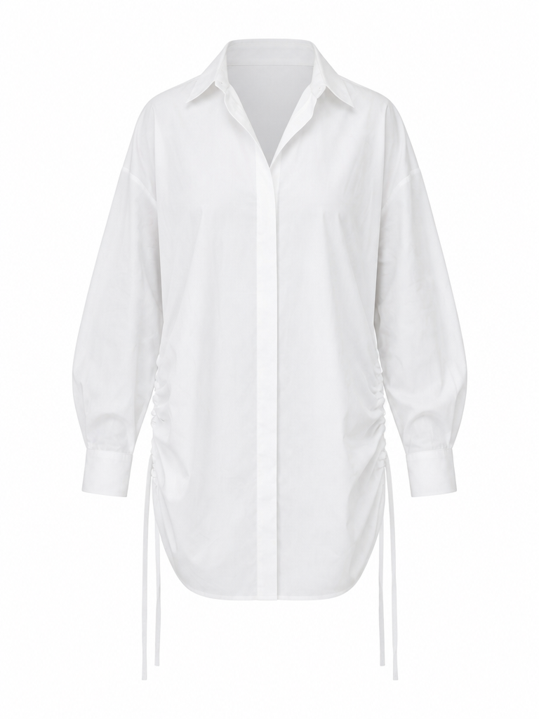 Limitless Drawstring Oversized Shirt
