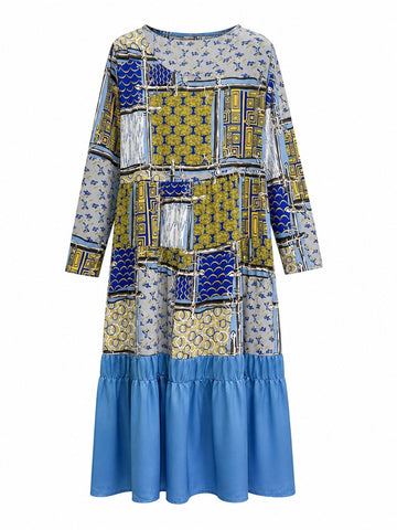 Wanderlust Patterned Midi Dress