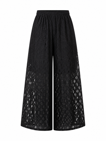 Audacious Hollow Out Wide Leg Pants
