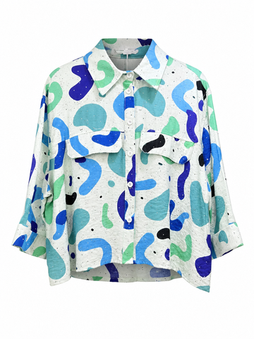 Vivacious Abstract Print Blouse