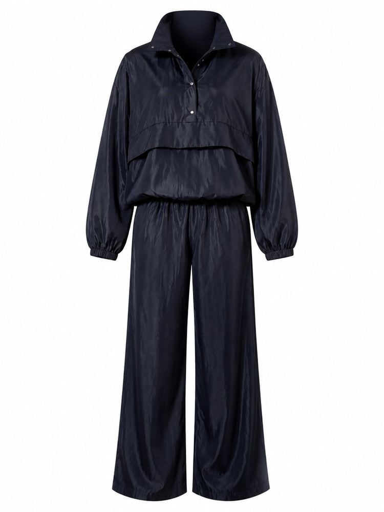 Elegant Satin Loose Loungewear Set