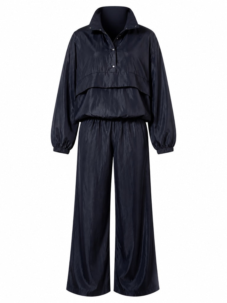 Elegant Satin Loose Loungewear Set