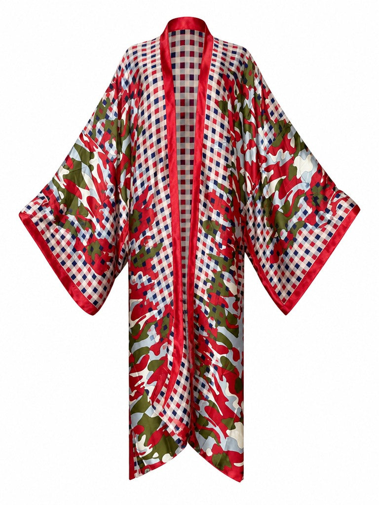 Adventurous Print Boho Kimono