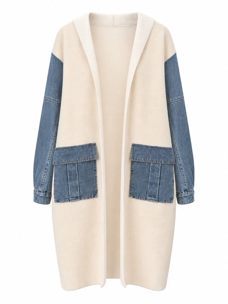 Adventurous Knit Denim Cardigan