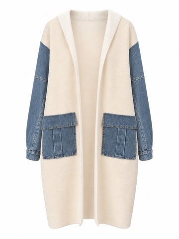 Adventurous Knit Denim Cardigan