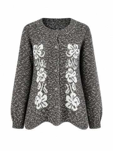 Chosen Jacquard Knit Cardigan