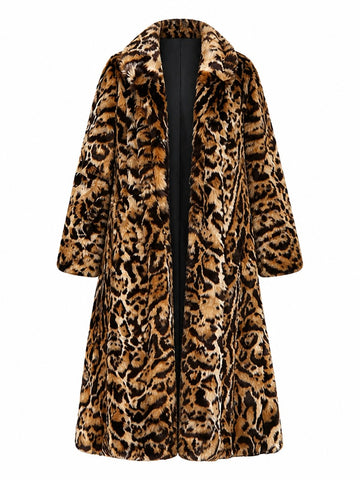 Fierce Leopard Faux Fur Coat