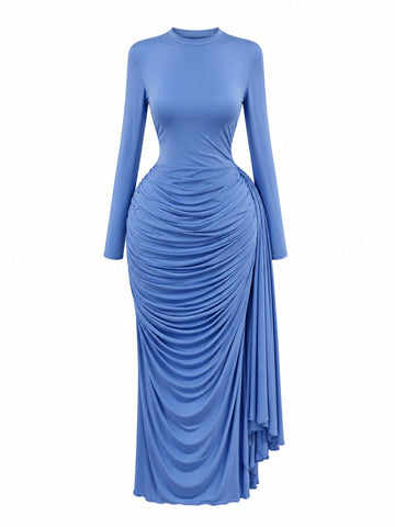 Radiant Ruched Bodycon Maxi Dress