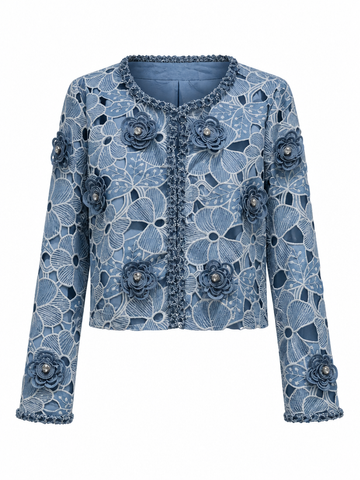 Divine Floral Cutout Jacket