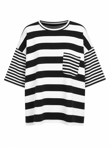 Free Spirit Striped Loose T-shirt