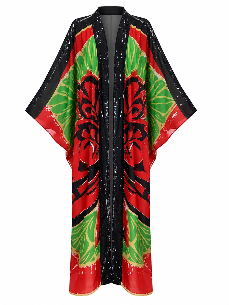 Free Spirit Printed Bohemian Kimono