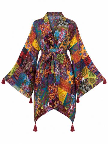 Wanderlust Bohemian Patchwork Kaftan