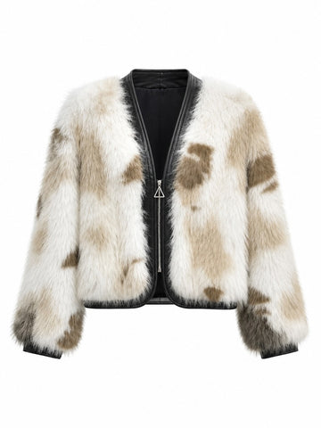 Fierce Faux Fur Cropped Jacket
