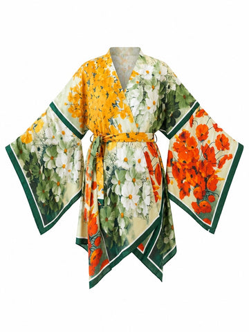 Free Spirit Floral Print Kimono