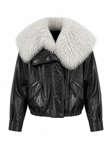 Fierce Faux Fur PU Jacket