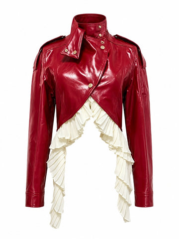 Audacious Ruffled Cropped Jacket