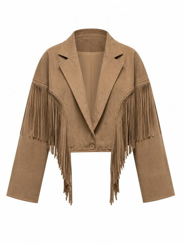 Wild Heart Faux Suede Tassel Jacket