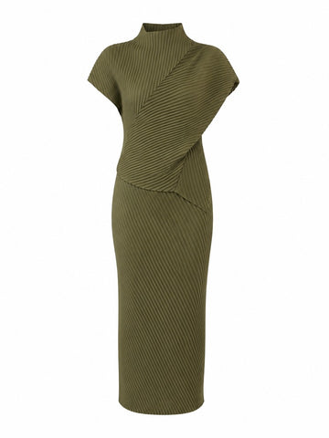 Boundless Irregular Pleated Two-Piece Set