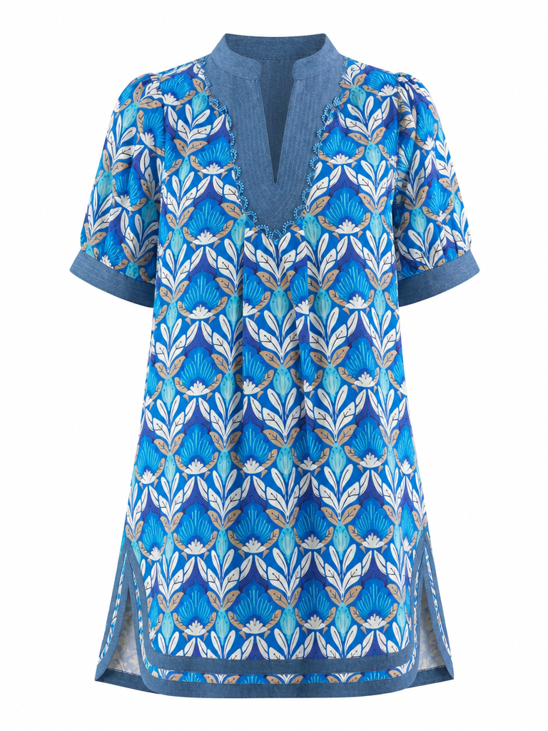 Wanderlust Patterned Mini Dress