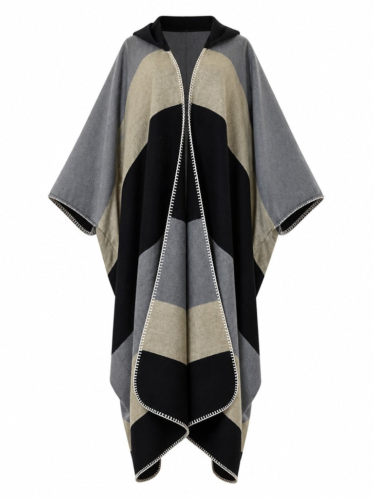 Wanderlust Striped Hooded Kimono