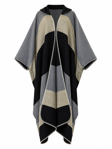 Wanderlust Striped Hooded Kimono