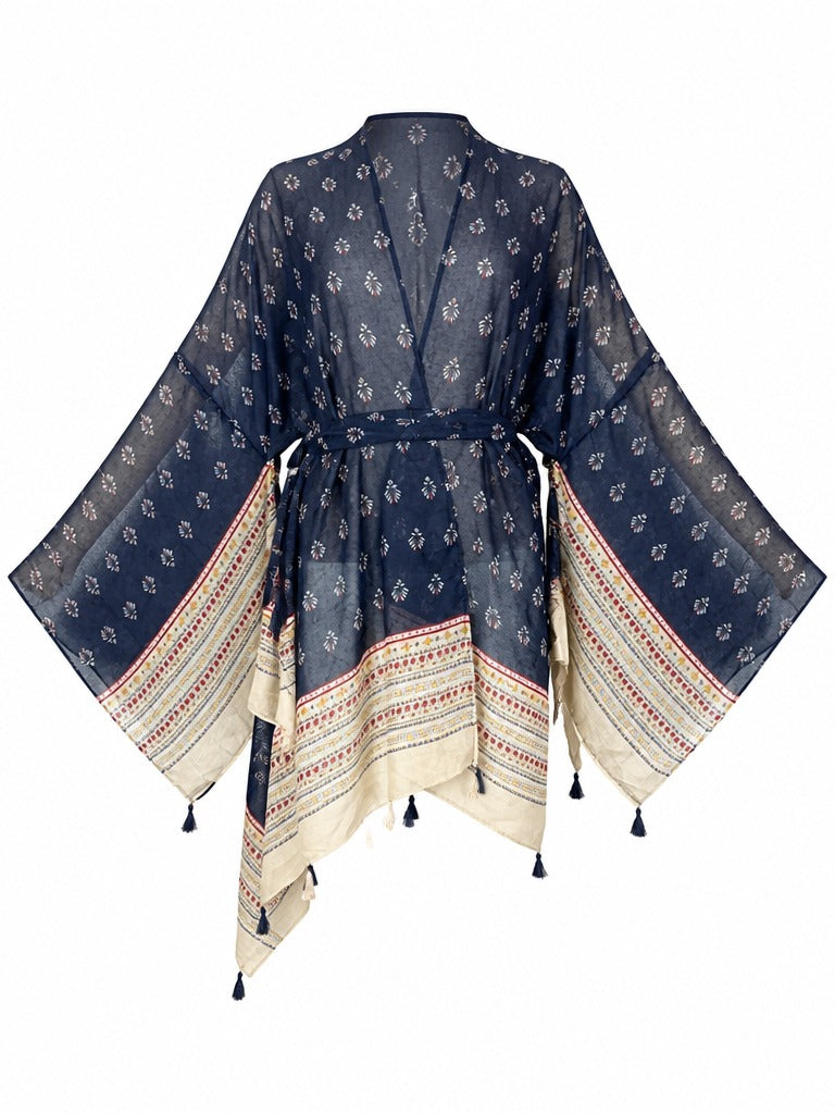 Wild Heart Printed Boho Kimono