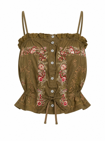 Free Spirit Embroidered Lace Cami