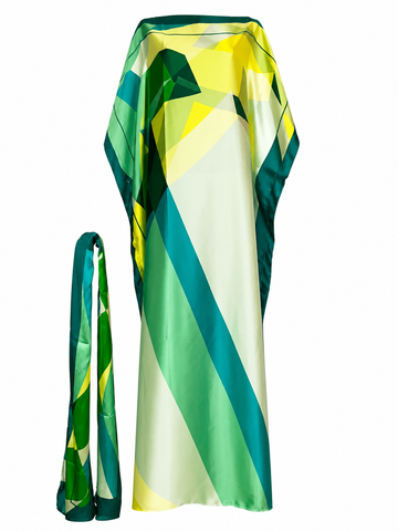 Vibrant Geometric Maxi Kaftan