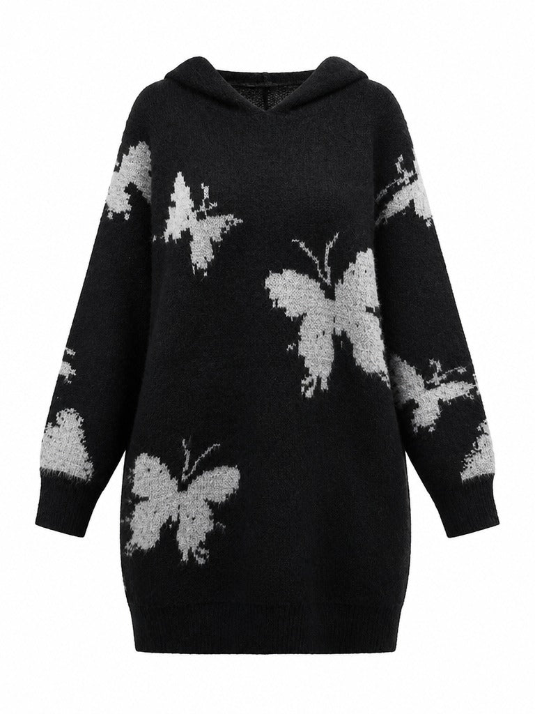 Wild Heart Oversized Butterfly Knit Pullover