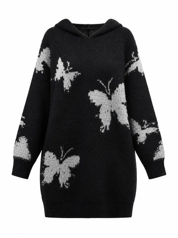 Wild Heart Oversized Butterfly Knit Pullover